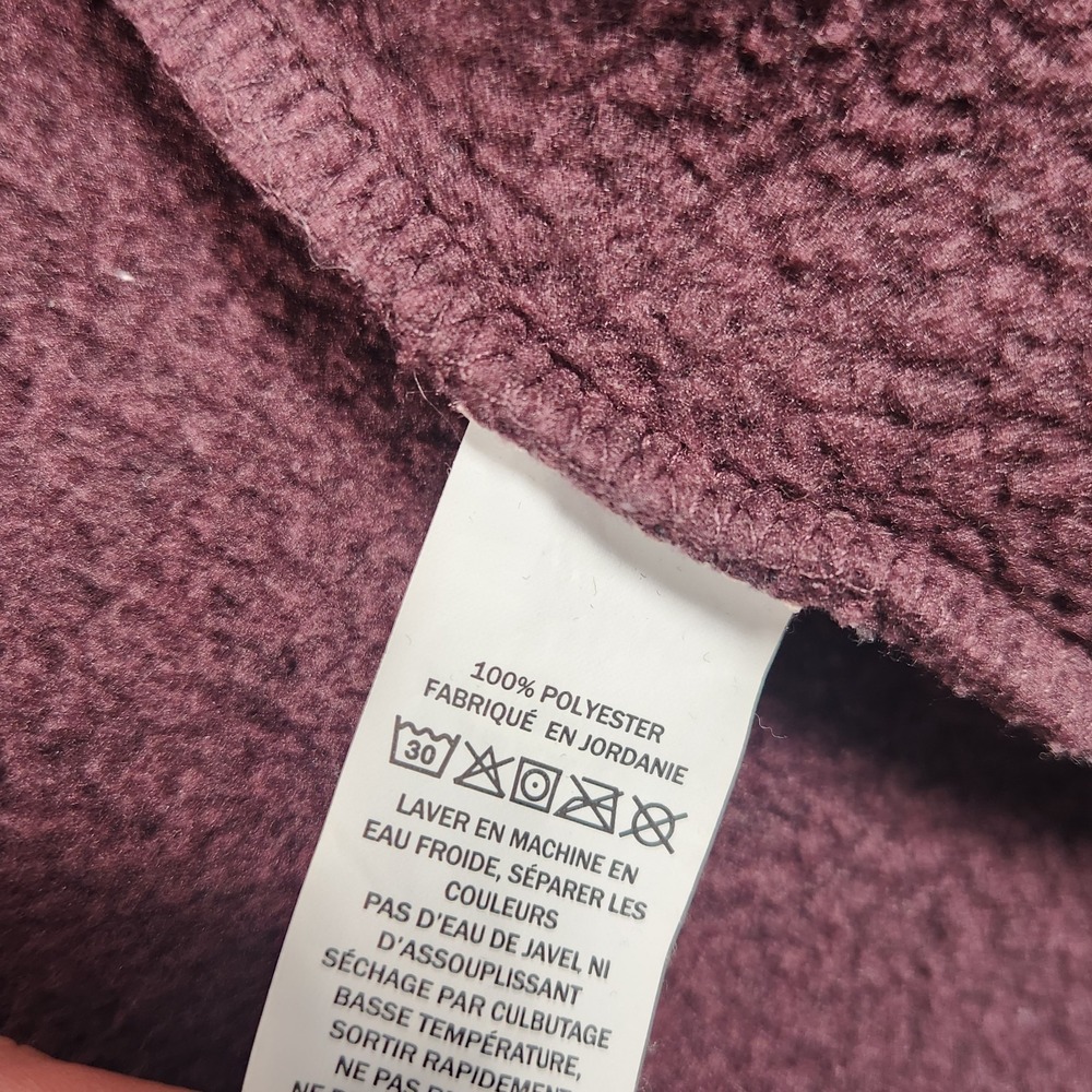 LL Bean Jacket Womens 1X Plus Raisin Brown Sweater Fleece Full Zip Logo - Picture 7 of 11